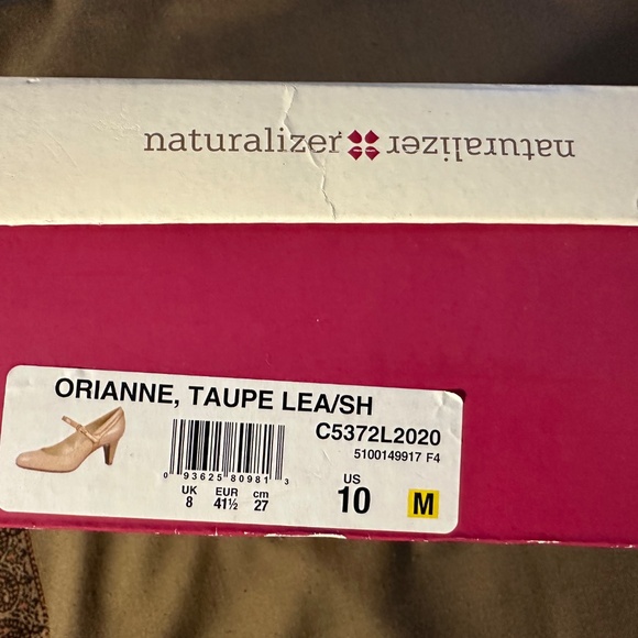New in Box Naturalizer ORIANNE Mary Jane shoes Taupe/Beige sz 10 - Picture 4 of 5